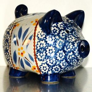 Temptations Pig Designed Ceramic Tea Coffee Trinkets Ceramic Canister Decor